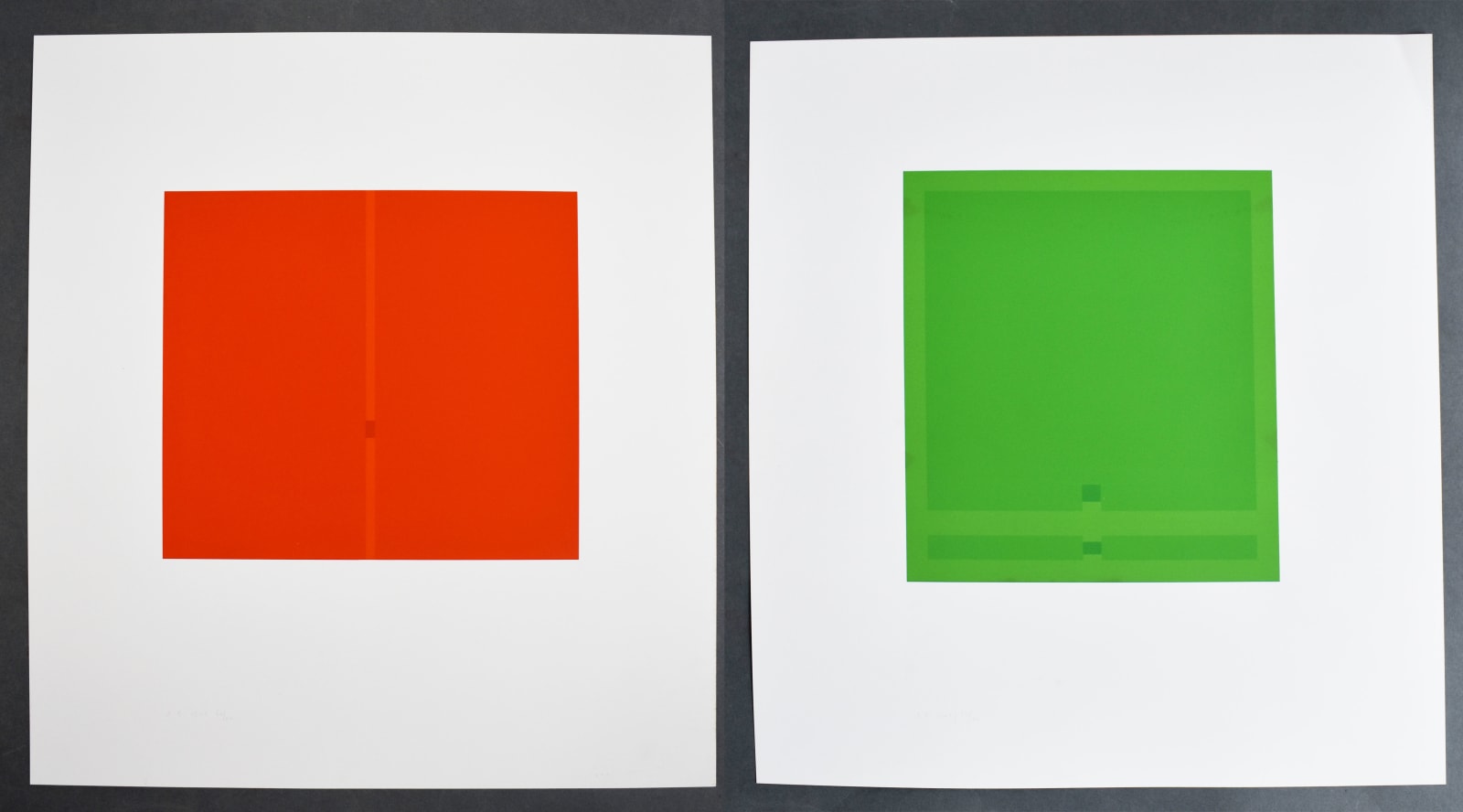 ANTONIO CALDERARA, Red-Green Rosso-Verde, 1973