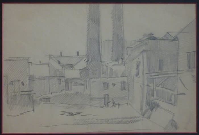 LASZLO BARO MEDNYANSZKY, Landscape Study II, 1919