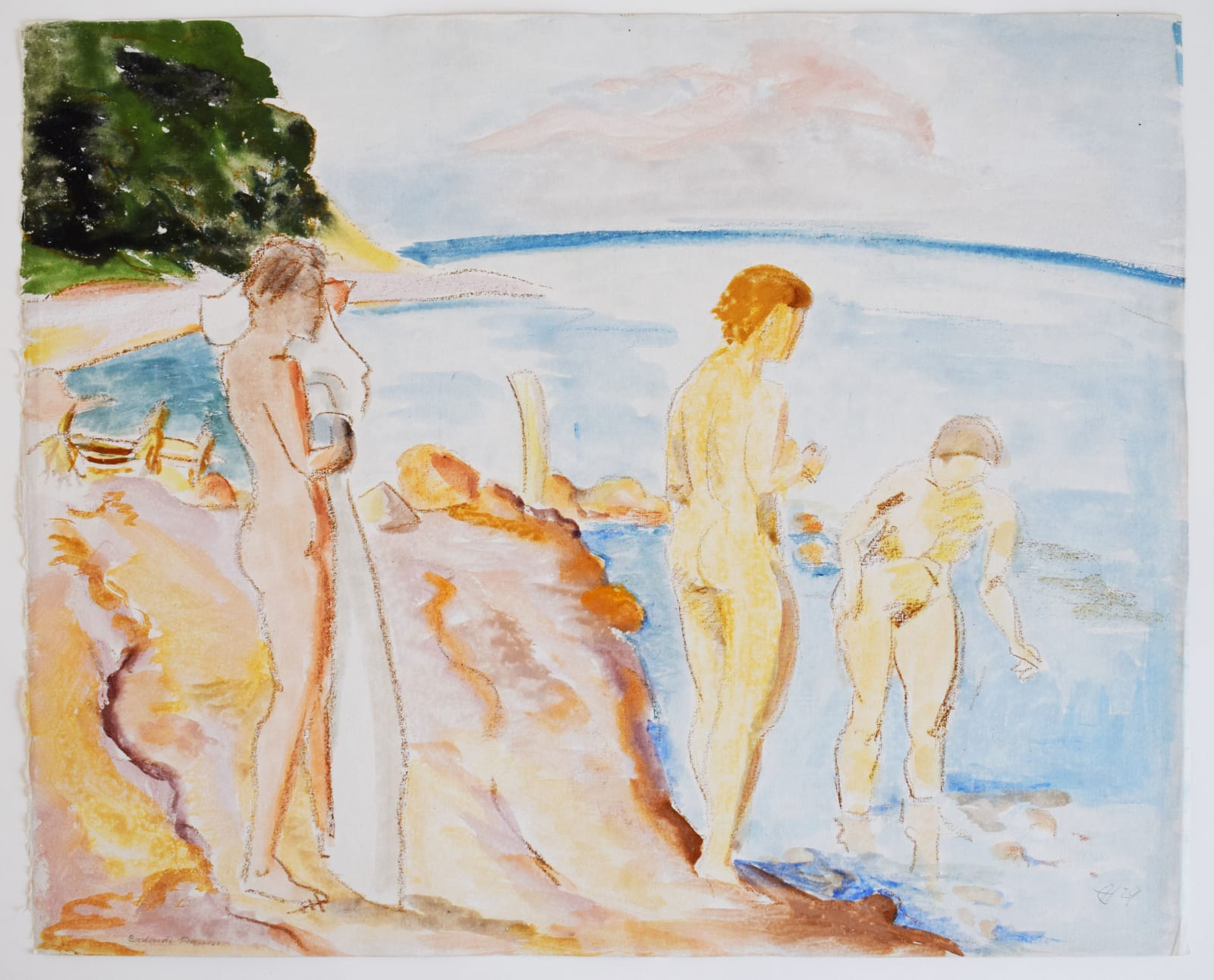 ERICH HECKEL, Bathing Women | Badende Frauen, 1929