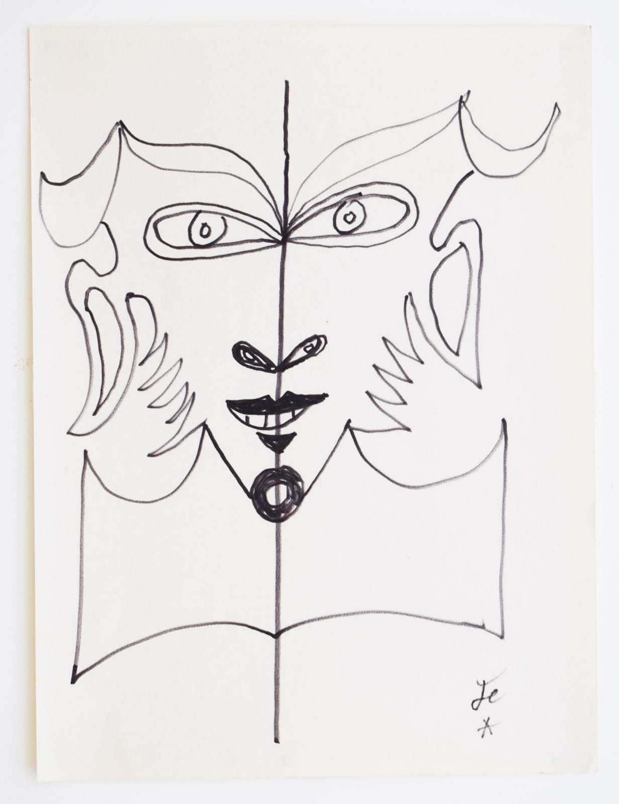 JEAN COCTEAU, Decorative Figure, 1963