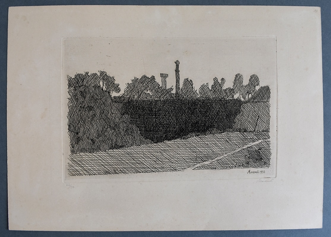 GIORGIO MORANDI, View of Montagnola, Bologna | Veduta della montagnola di Bologna, ca. 1932