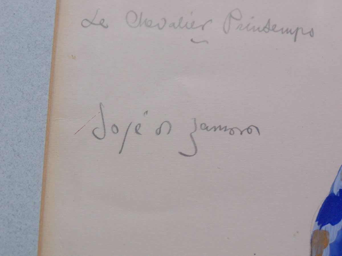 JOSÉ ZAMORA, Le Chevalier Printemps.