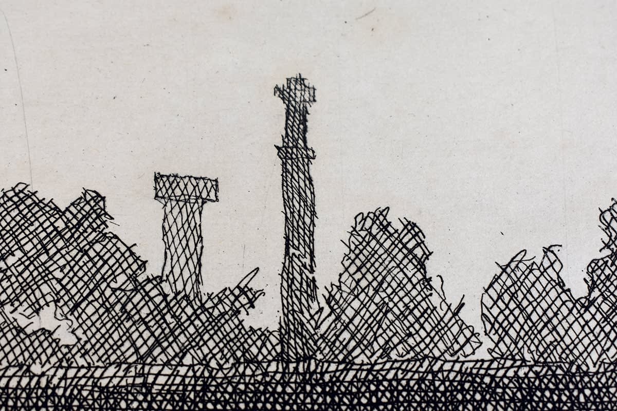 GIORGIO MORANDI, View of Montagnola, Bologna | Veduta della montagnola di Bologna, ca. 1932