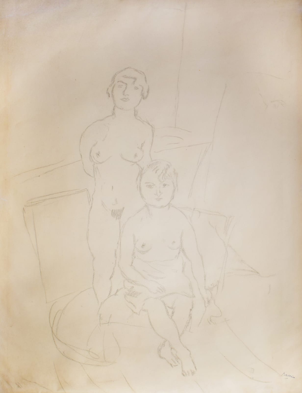 JULES PASCIN, Two Models, 1925