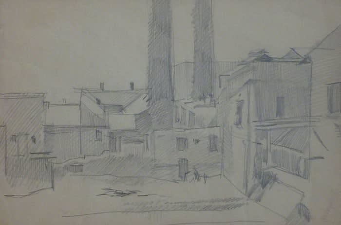 LASZLO BARO MEDNYANSZKY, Landscape Study II, 1919