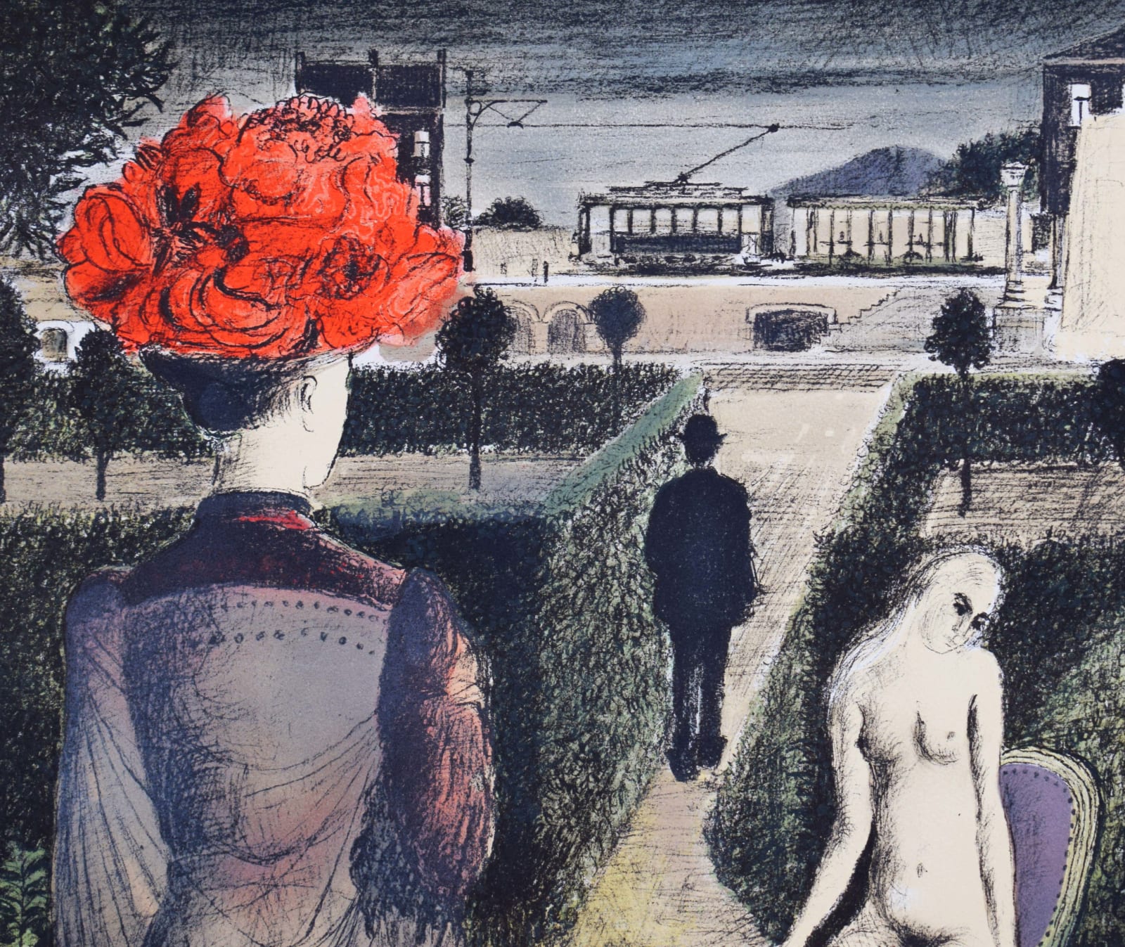 PAUL DELVAUX, The Garden | Le jardin, 1971