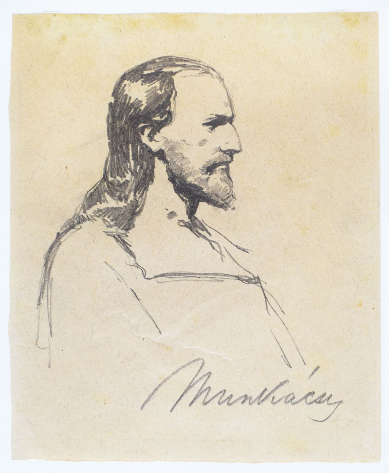 MIHÁLY VON MUNKÁCSY, Study for Christ before Pilate (XVI)