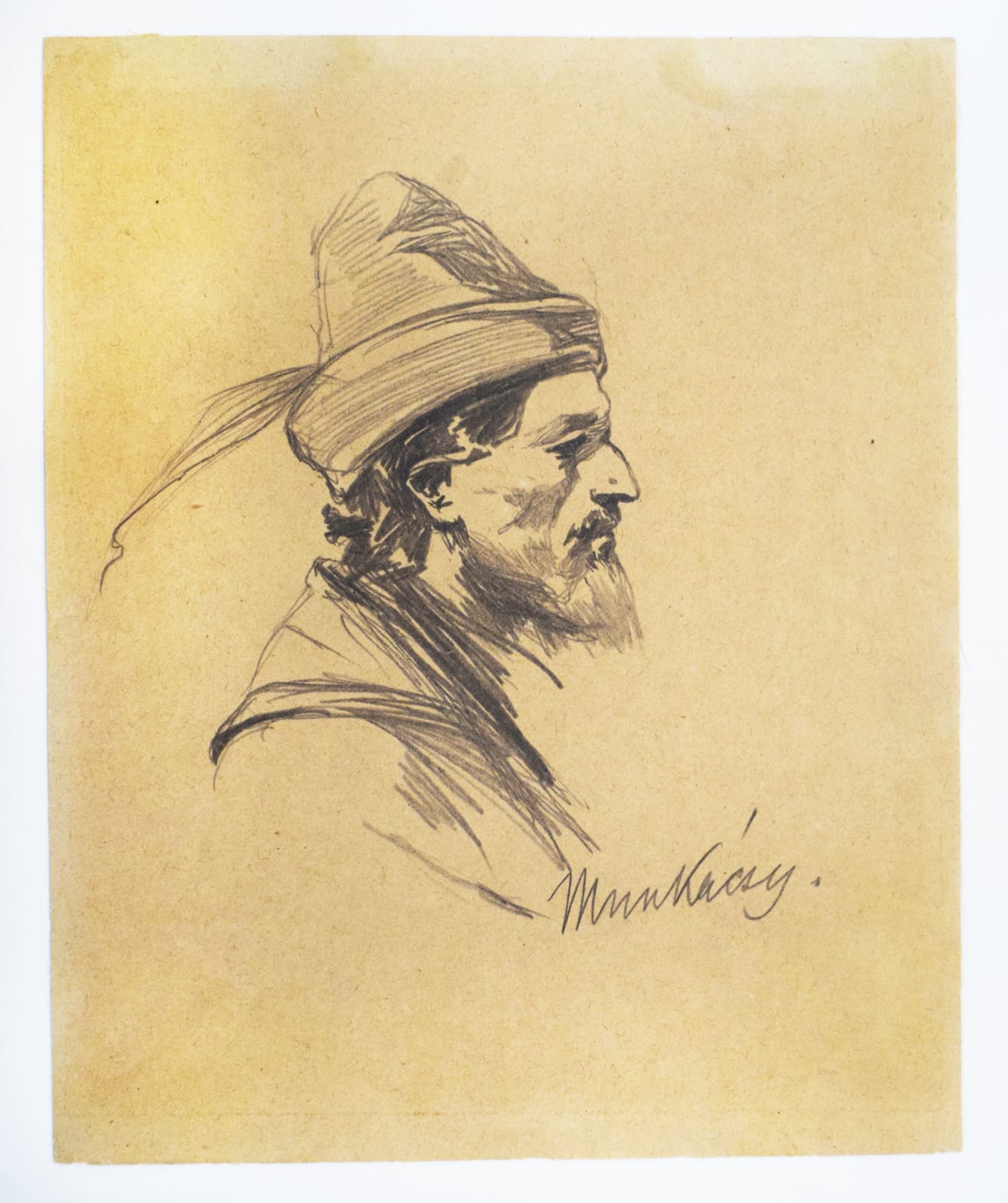 MIHÁLY VON MUNKÁCSY, Study for Árpád