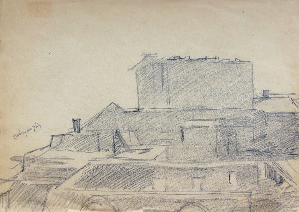 LASZLO BARO MEDNYANSZKY, Rooftops, ca. 1912
