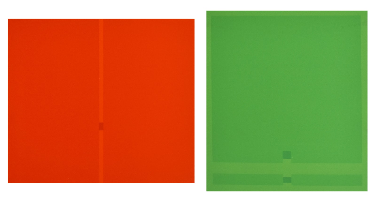 ANTONIO CALDERARA, Red-Green Rosso-Verde, 1973