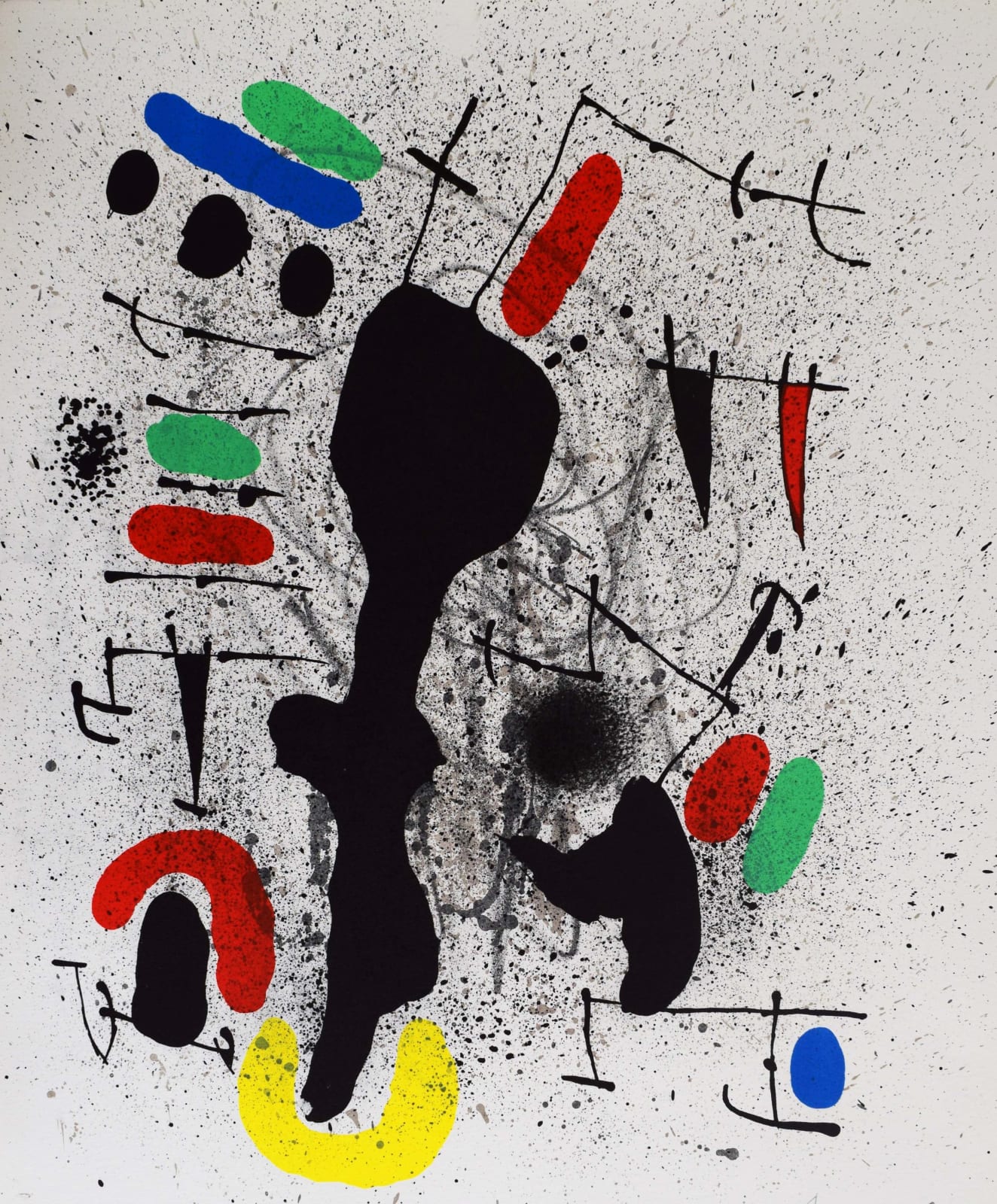 JOAN MIRÓ, Composition V, from: Freedom of Liberties, poems of Alain Jouffroy | Composition V, from: Liberté des libertés, poèmes de Alain Jouffroy, 1971