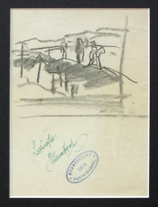 LASZLO BARO MEDNYANSZKY, Landscape Sketch