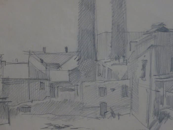 LASZLO BARO MEDNYANSZKY, Landscape Study II, 1919