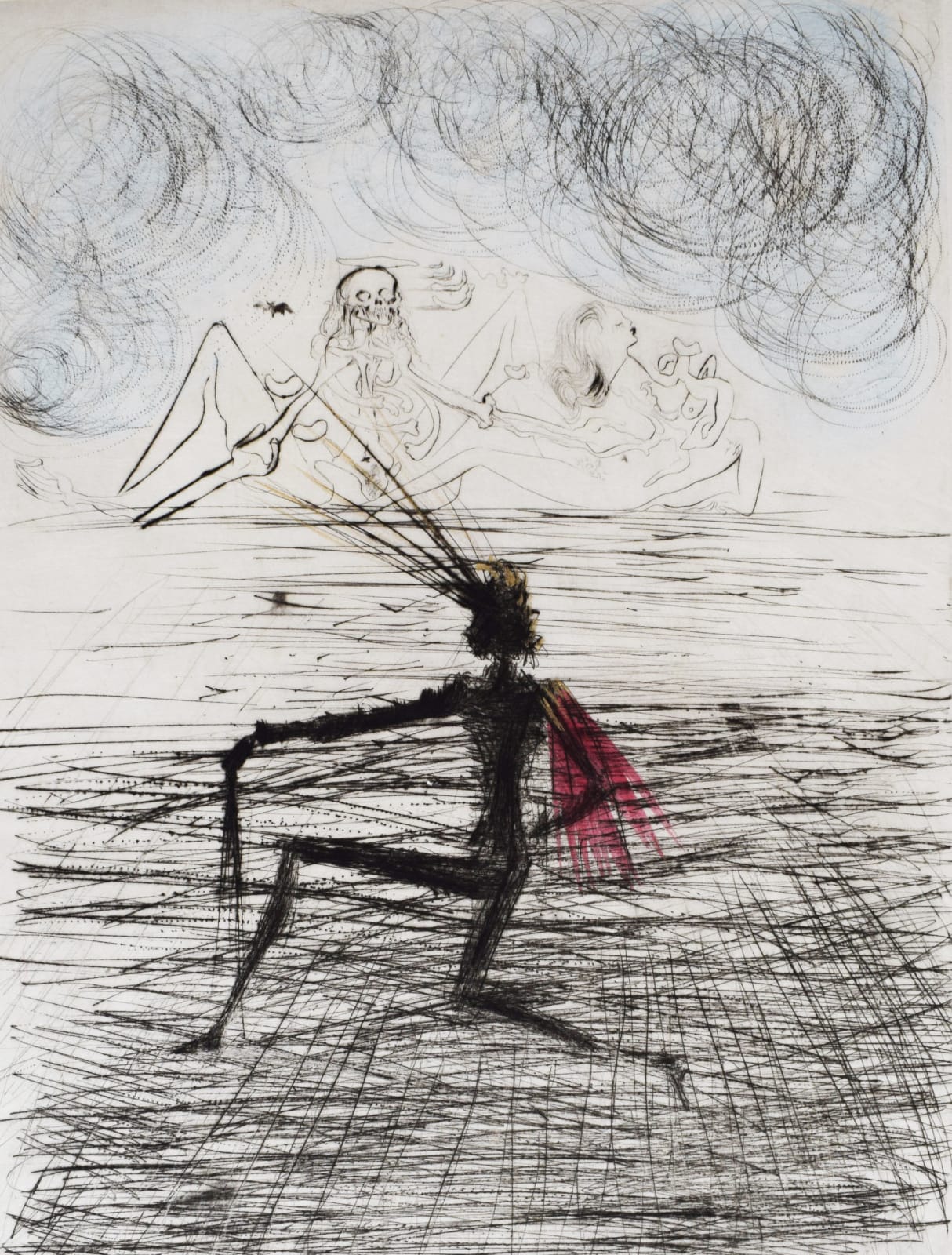 SALVADOR DALÍ, Kneeling Knight, from: Faust (Walpurgis Night), 1968/69