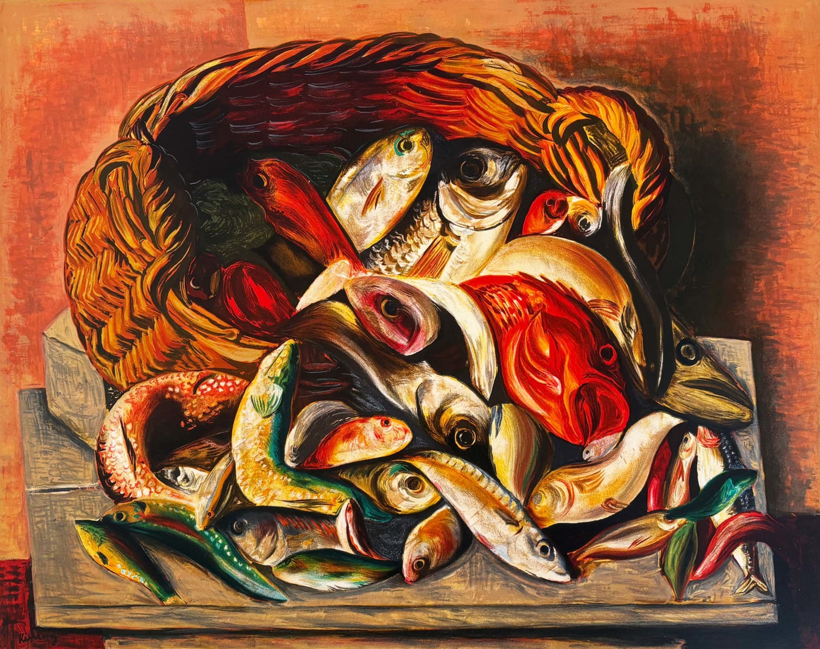 MOISE KISLING, Fish in Basket
