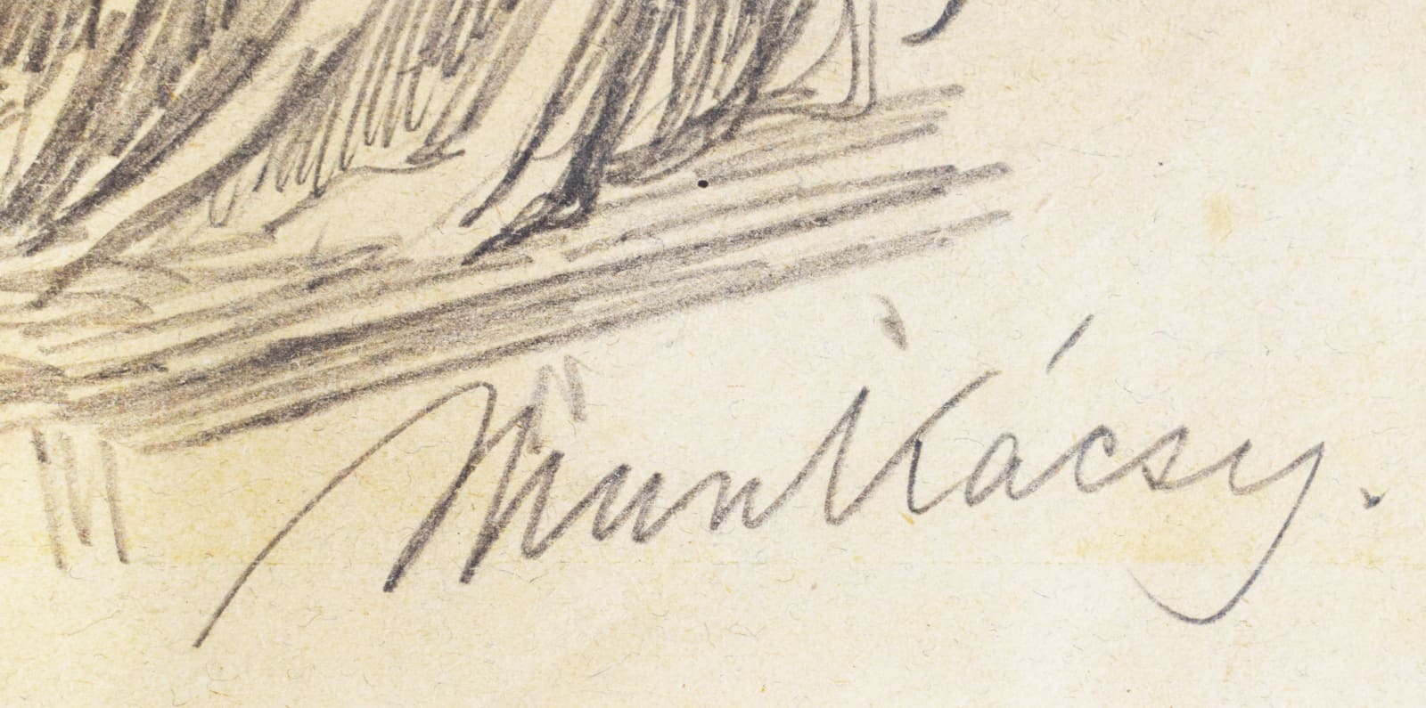 MIHÁLY VON MUNKÁCSY, Study for Christ before Pilate (V)