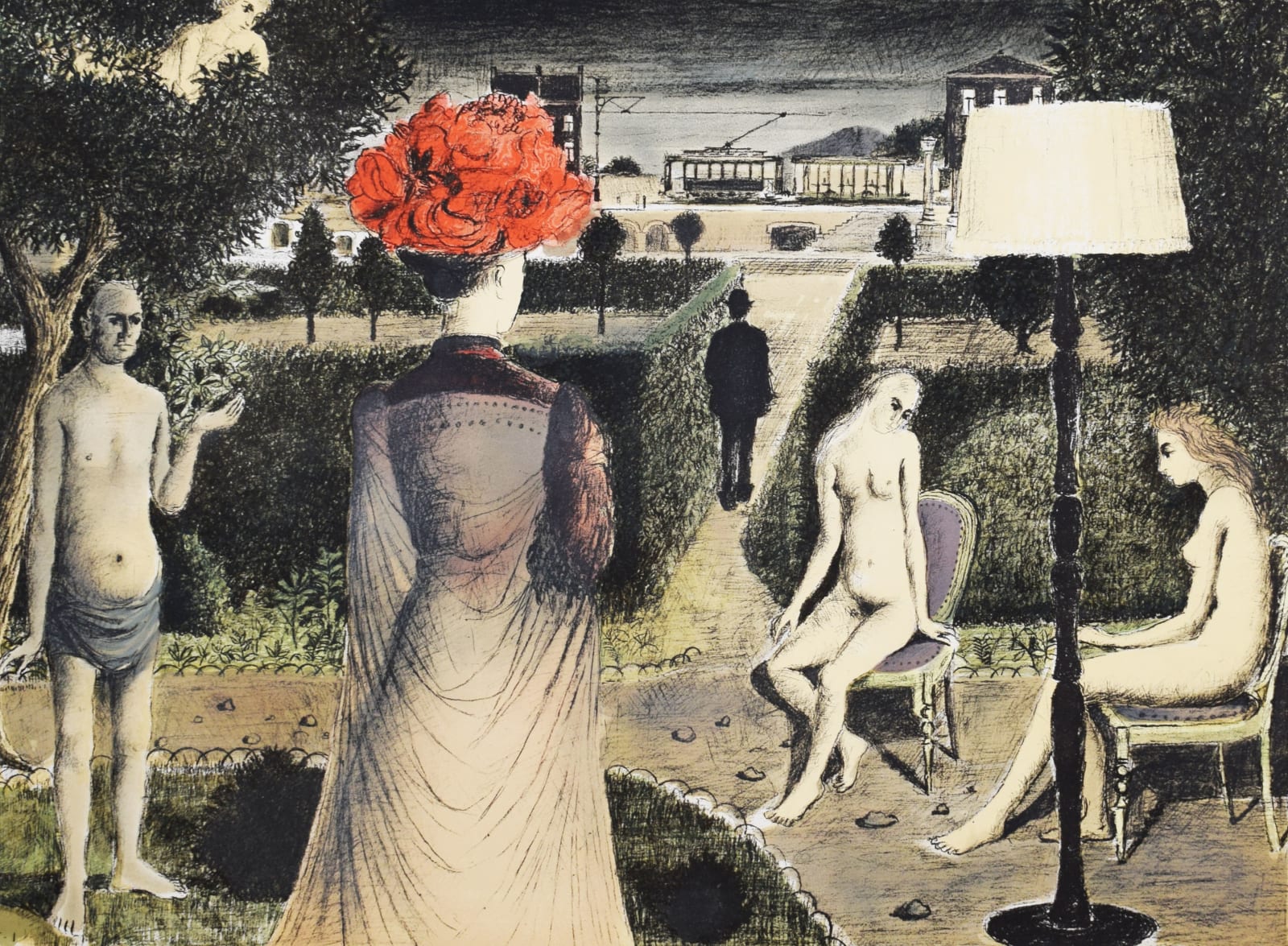 PAUL DELVAUX, The Garden | Le jardin, 1971