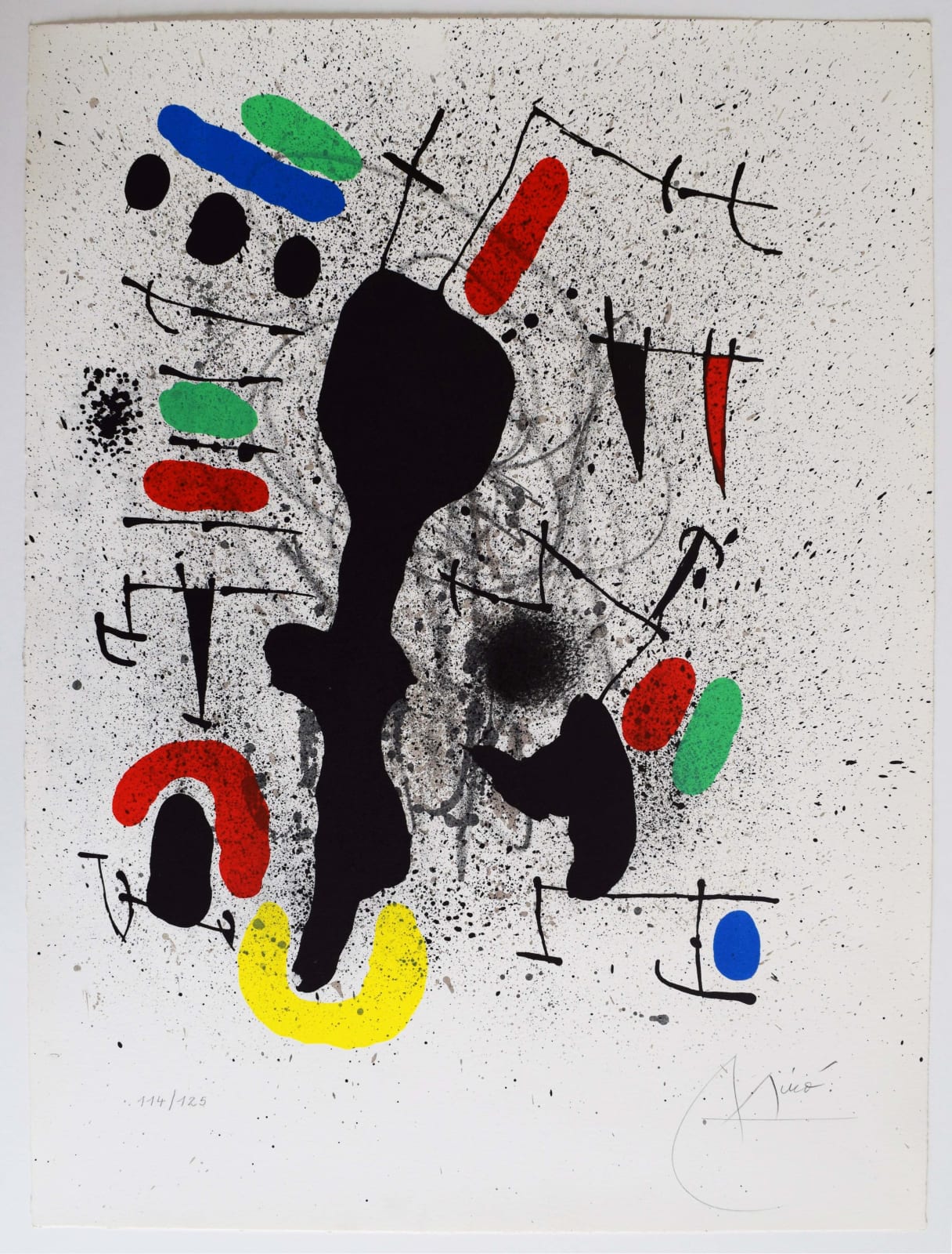 JOAN MIRÓ, Composition V, from: Freedom of Liberties, poems of Alain Jouffroy | Composition V, from: Liberté des libertés, poèmes de Alain Jouffroy, 1971