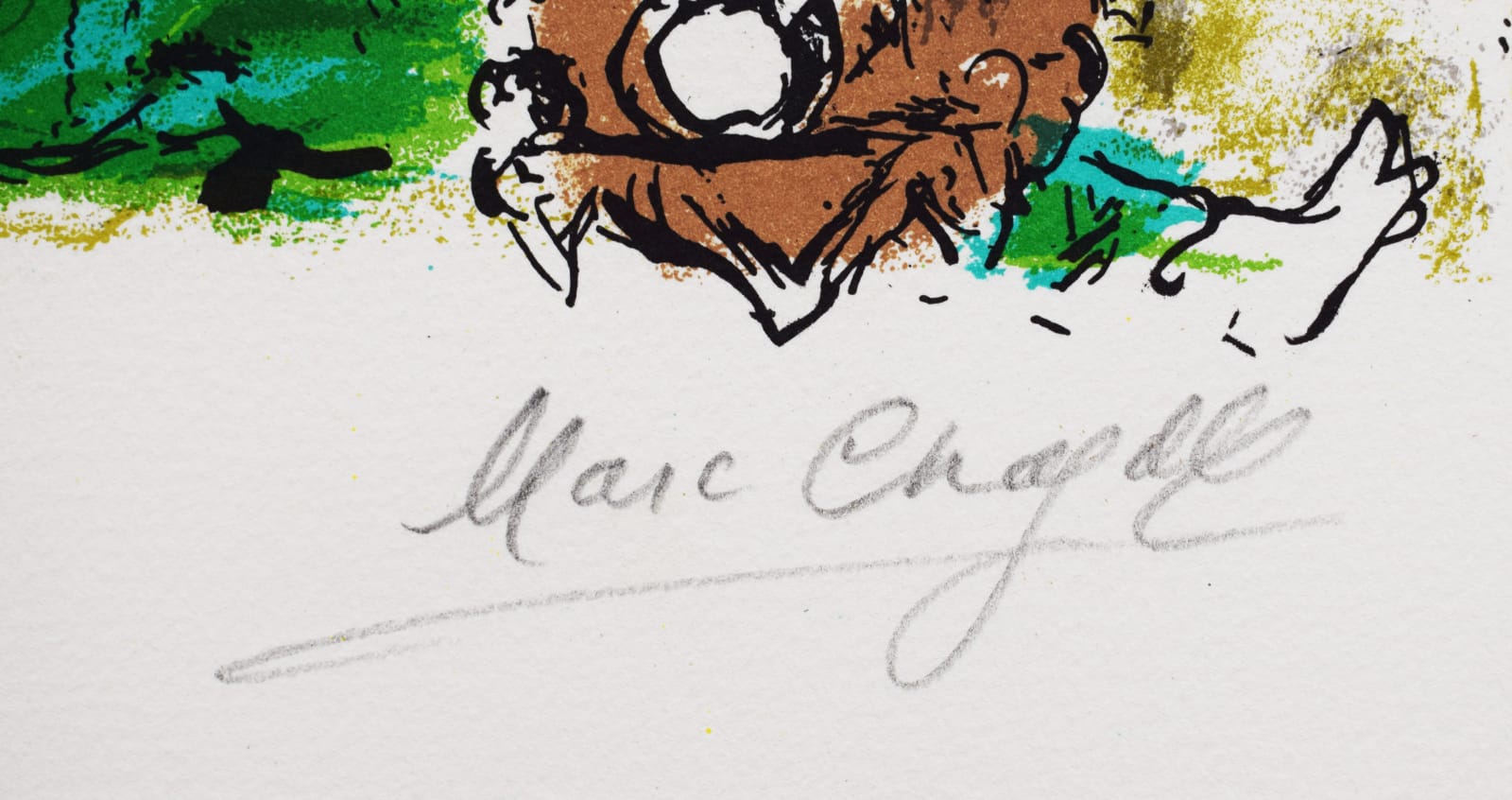 MARC CHAGALL, Christ in the Clock, from: Chagall: Jacques Lassaigne, 1957