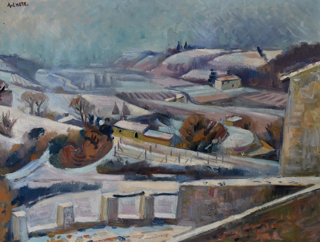 ANDRÉ LHOTE, Mirmande under Snow / Mirmande sous la neige, 1933