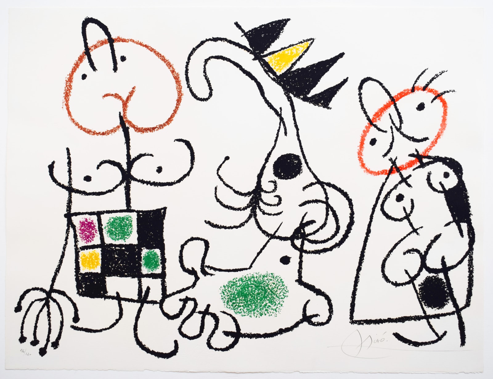 JOAN MIRÓ, The King and His Family, from: Ubu in the Balearic Islands | Roi et sa famille: Ubu aux Baléares, 1963/71