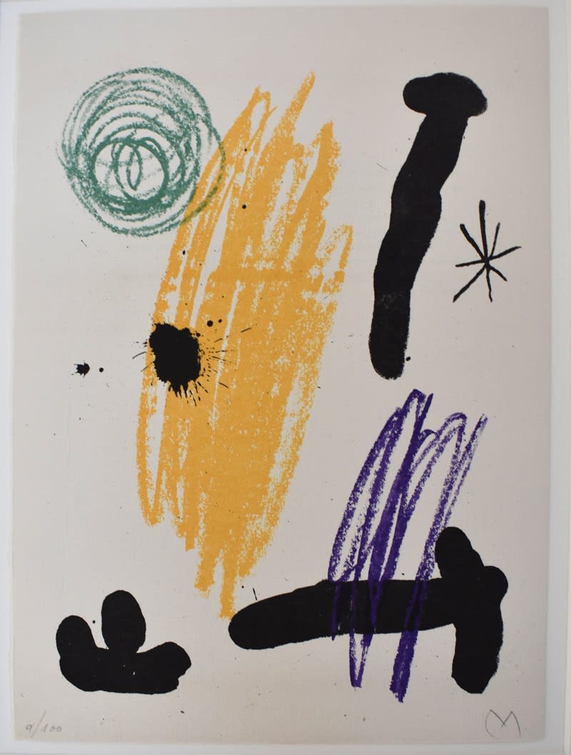 JOAN MIRÓ, Composition VIII, from: Recent Unpublished Works | Obra inèdita Recent, 1964