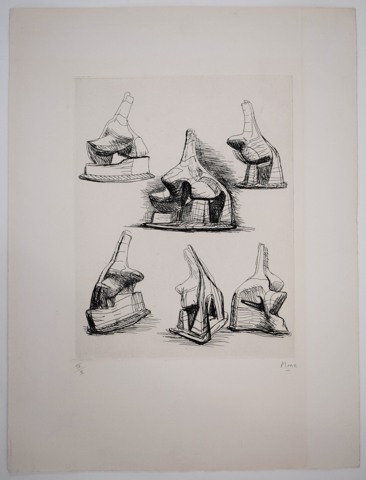 HENRY MOORE, Studies for Head and Shoulders Sculpture, 1967/1968