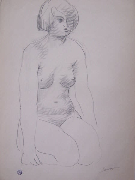 LEOPOLD SURVAGE, Nude Woman on her Knees, ca. 1920