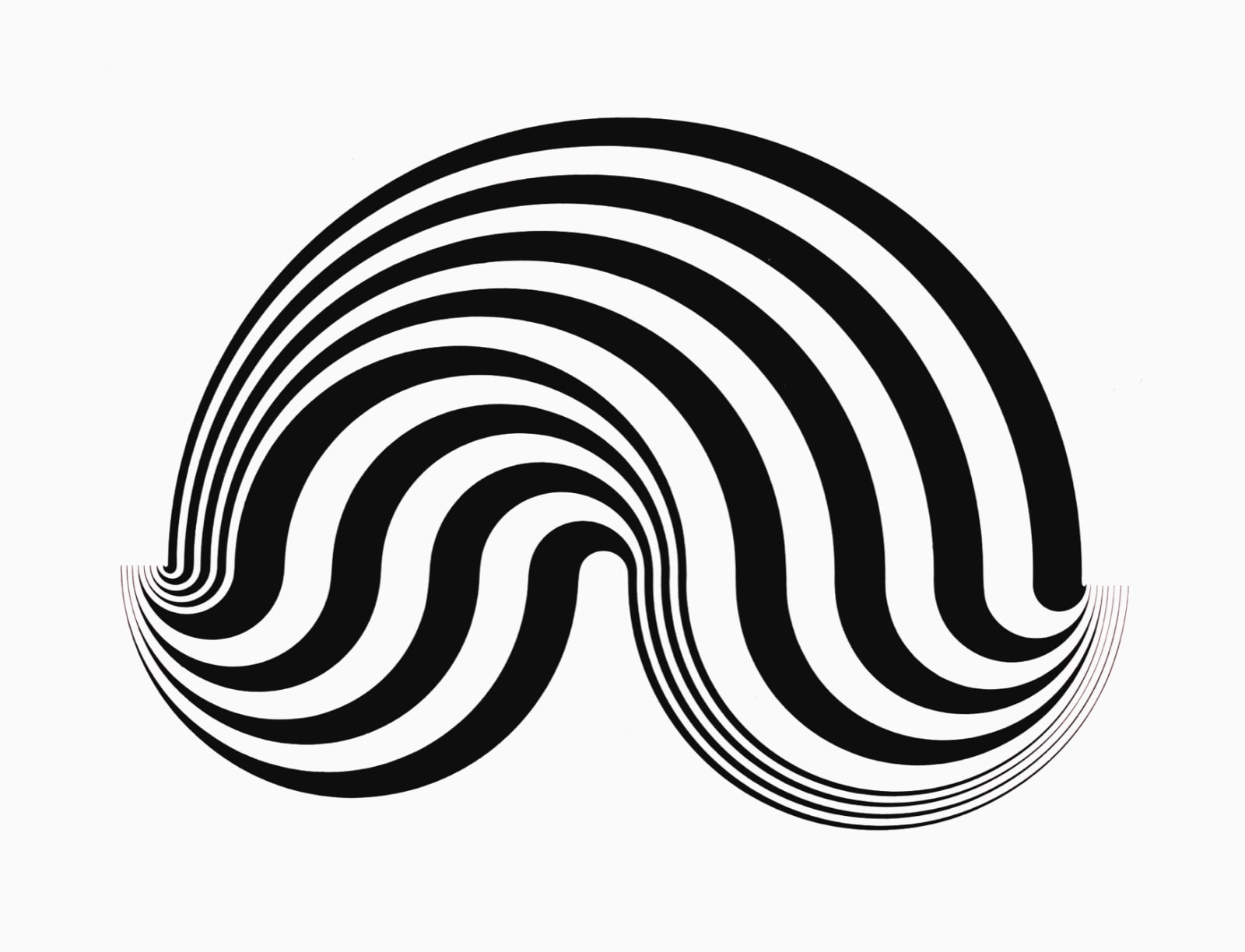 Bridget Riley, Untitled Fragment (5/8), 1965