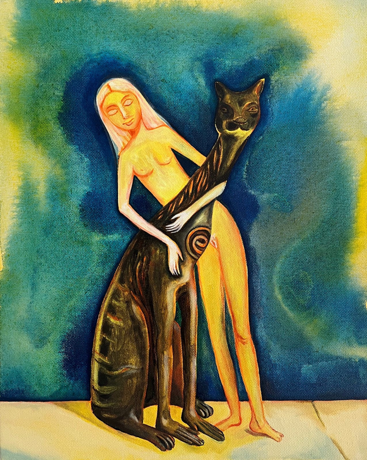 Cecilia Granara, Recharging with Cat, 2024