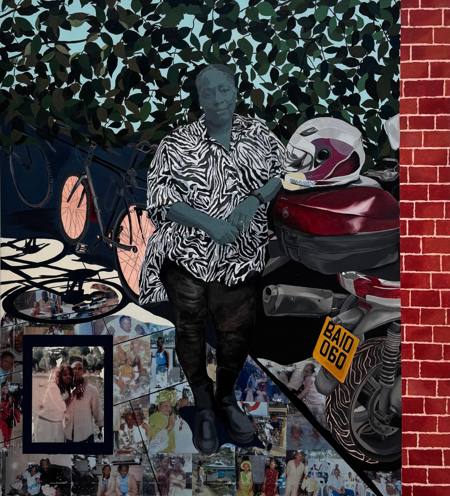 Ofunne Azinge, Michelle and Her Motorcycle, 2025