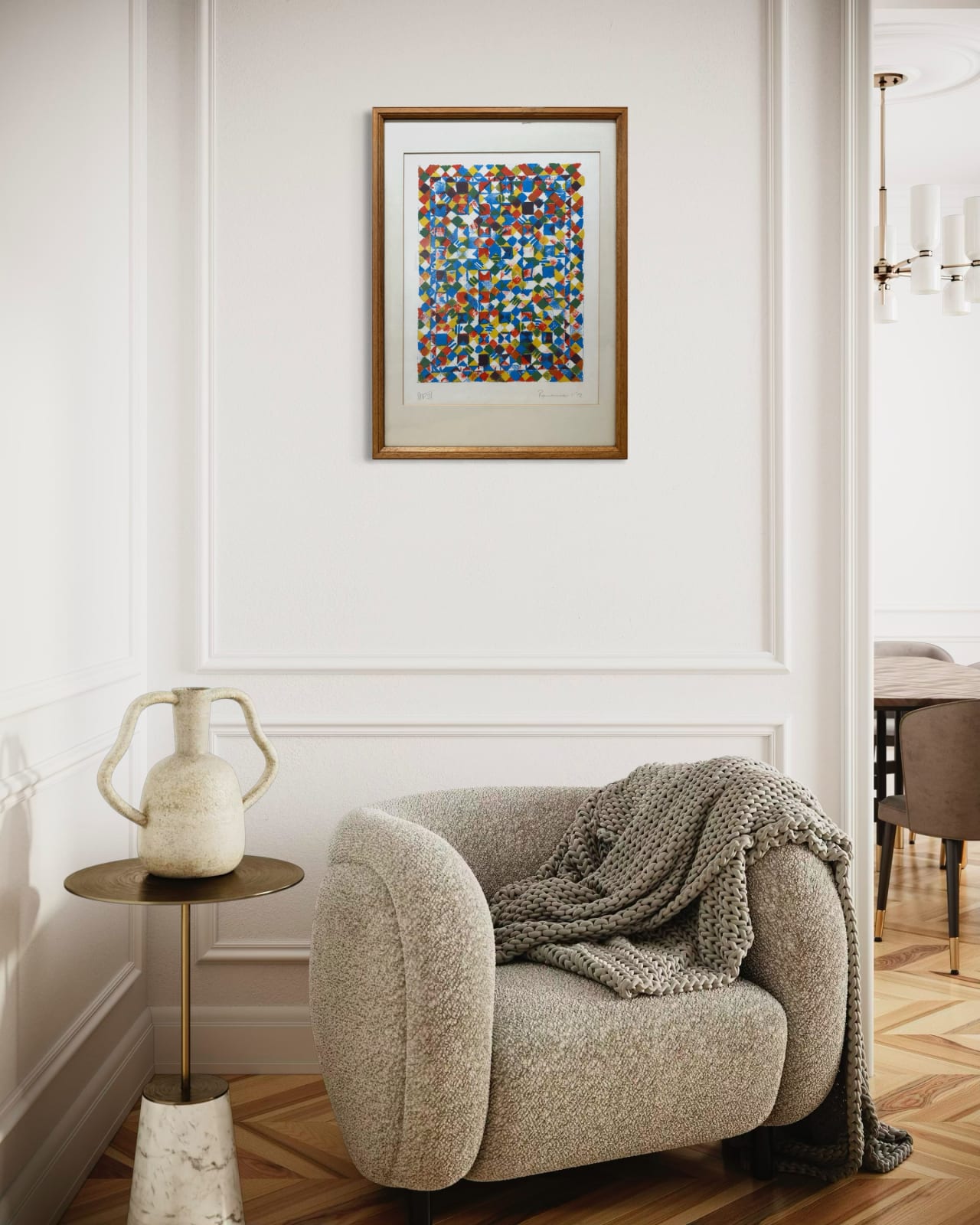 Berenice Sydney, Squares - Blue and Red, c. 1972