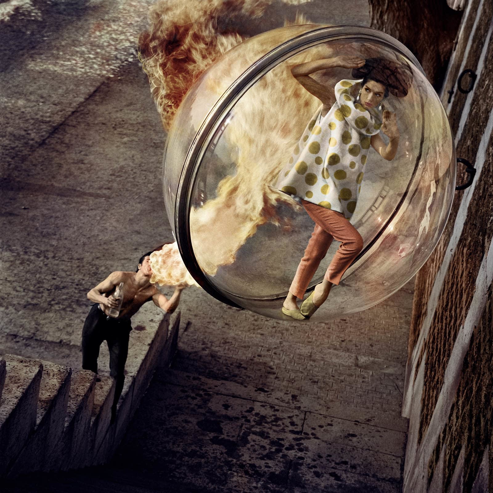 Le Dragon by Melvin Sokolsky buy here Gilman Contemporary photography Sun Valley art gallery Bubble series