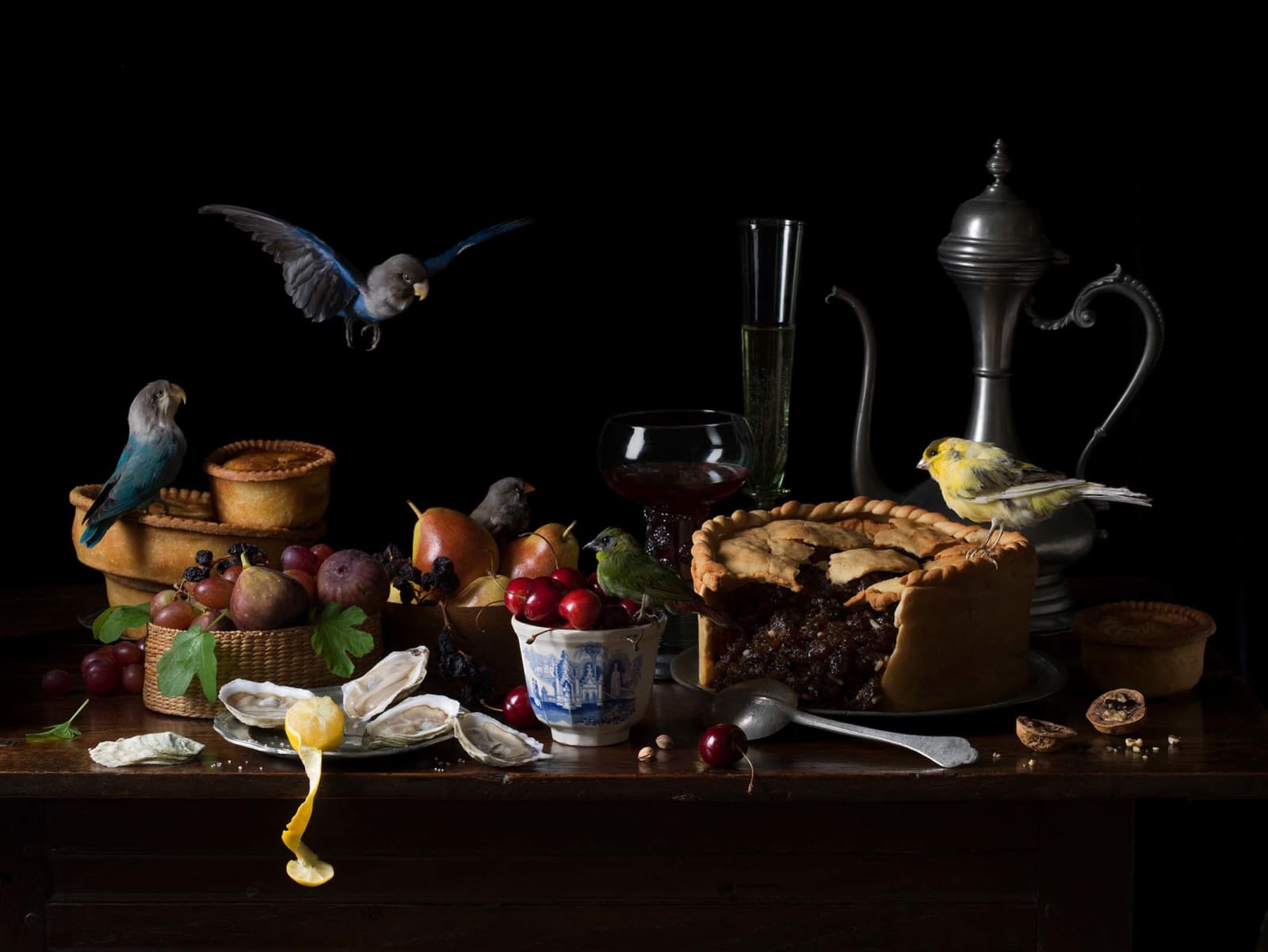 banquet still life photograph New York artist Paulette Tavormina buy here Gilman Contemporary Sun Valley art gallery ID