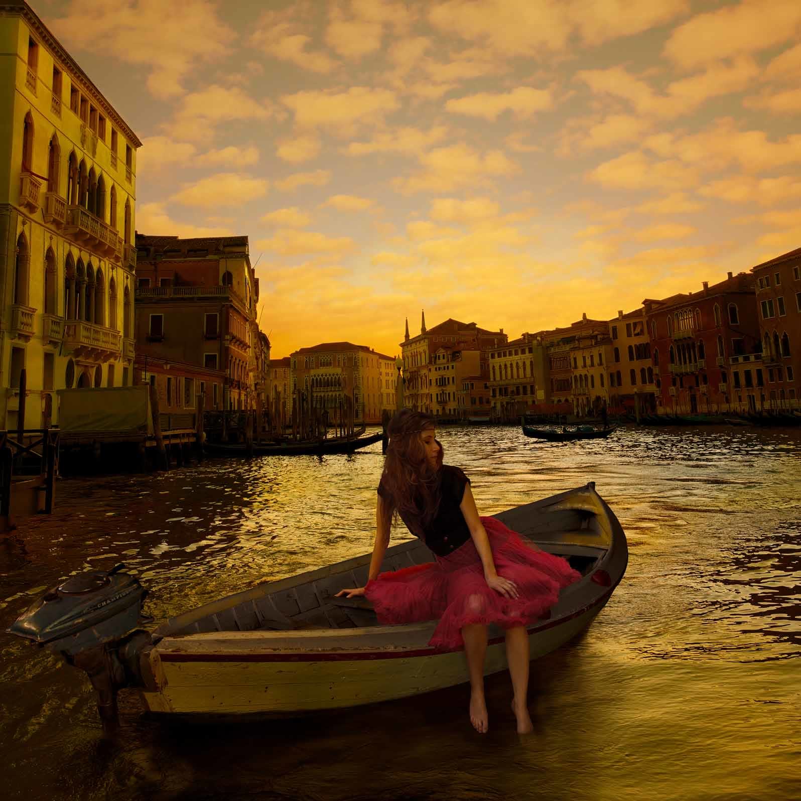 Morning on the Grand Canal Venice Italy photograph by Tom Chambers buy original prints here Gilman Contemporary Sun Valley art gallery