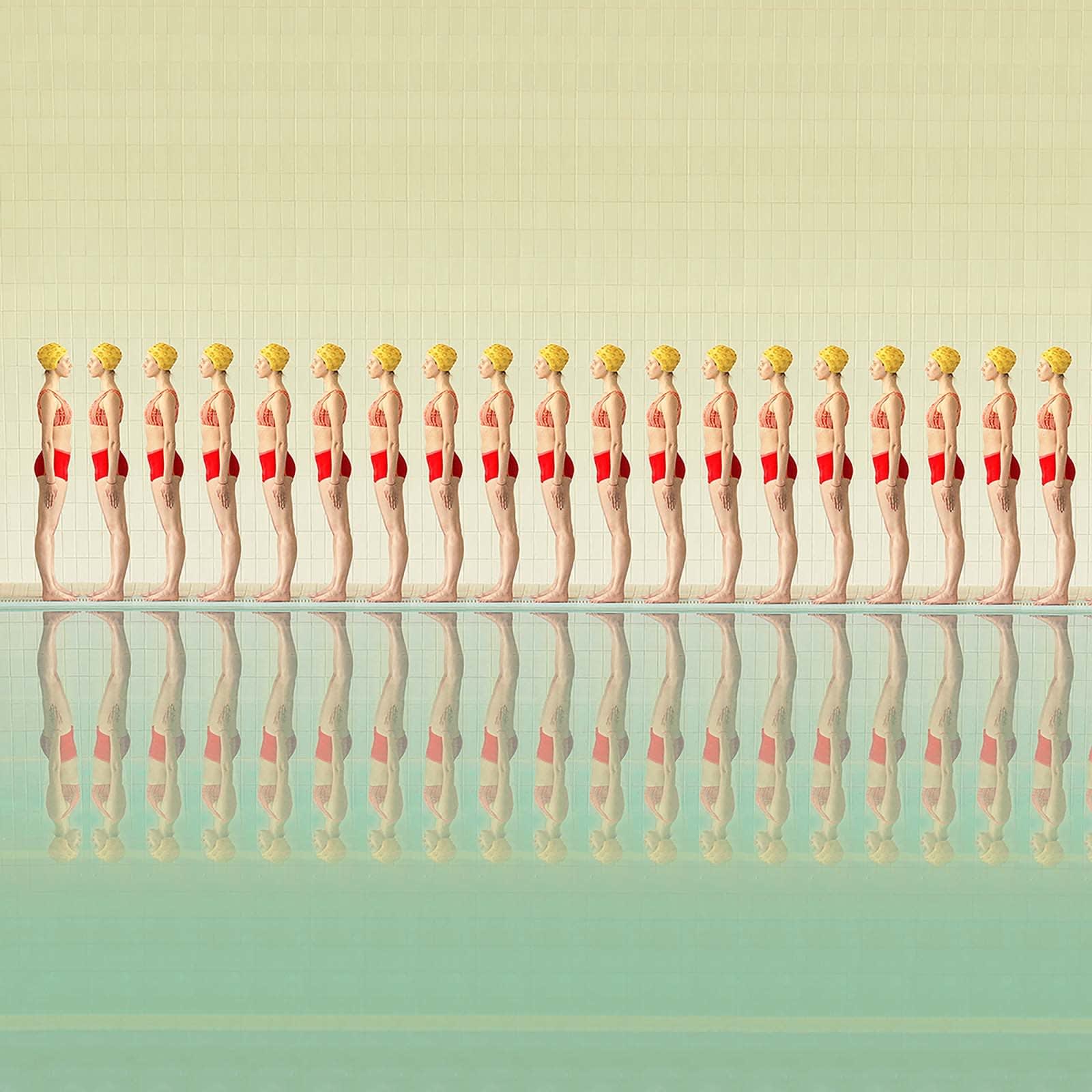 Maria Svarbova photograph women swim suit pool