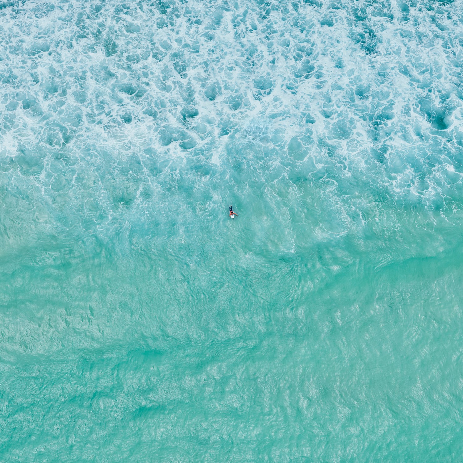 surfer from above in Australia