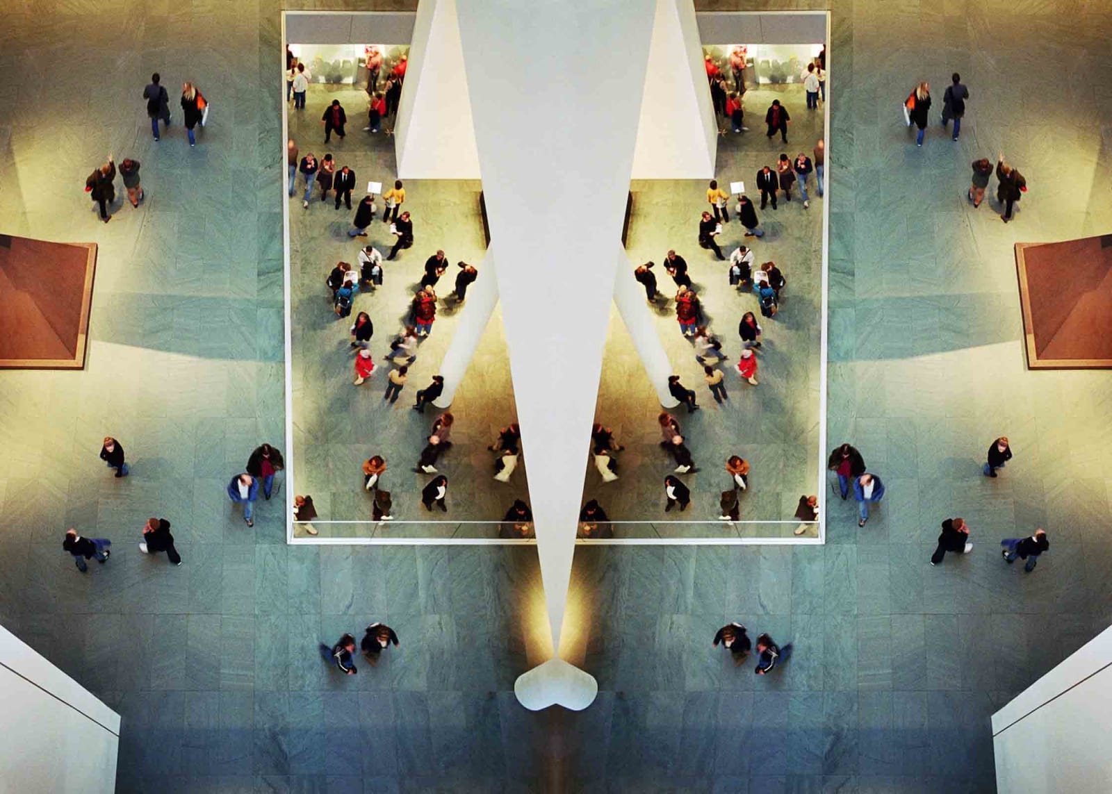 Aerial photograph inside MOMA Laurie Victor Kay buy here Gilman Contemporary