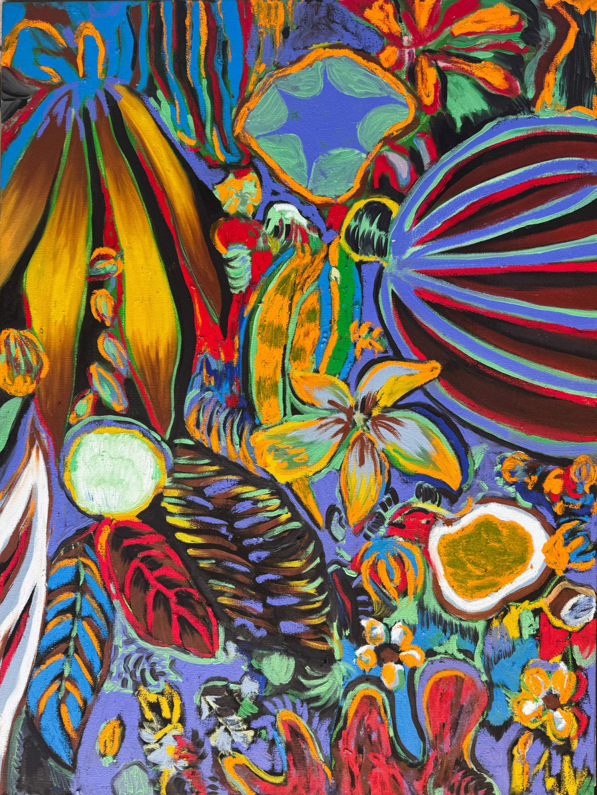 thai mainhard floral painting at gilman contemporary