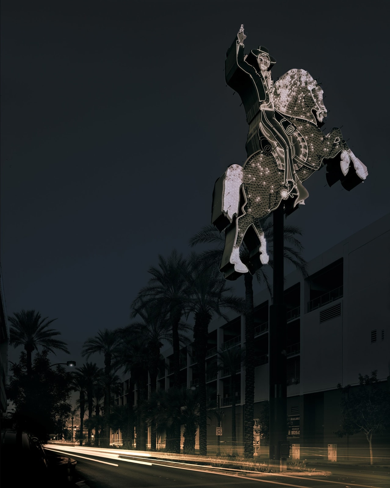 Michael Massaia silver gelatin prints hand toned and tinted Las vegas series