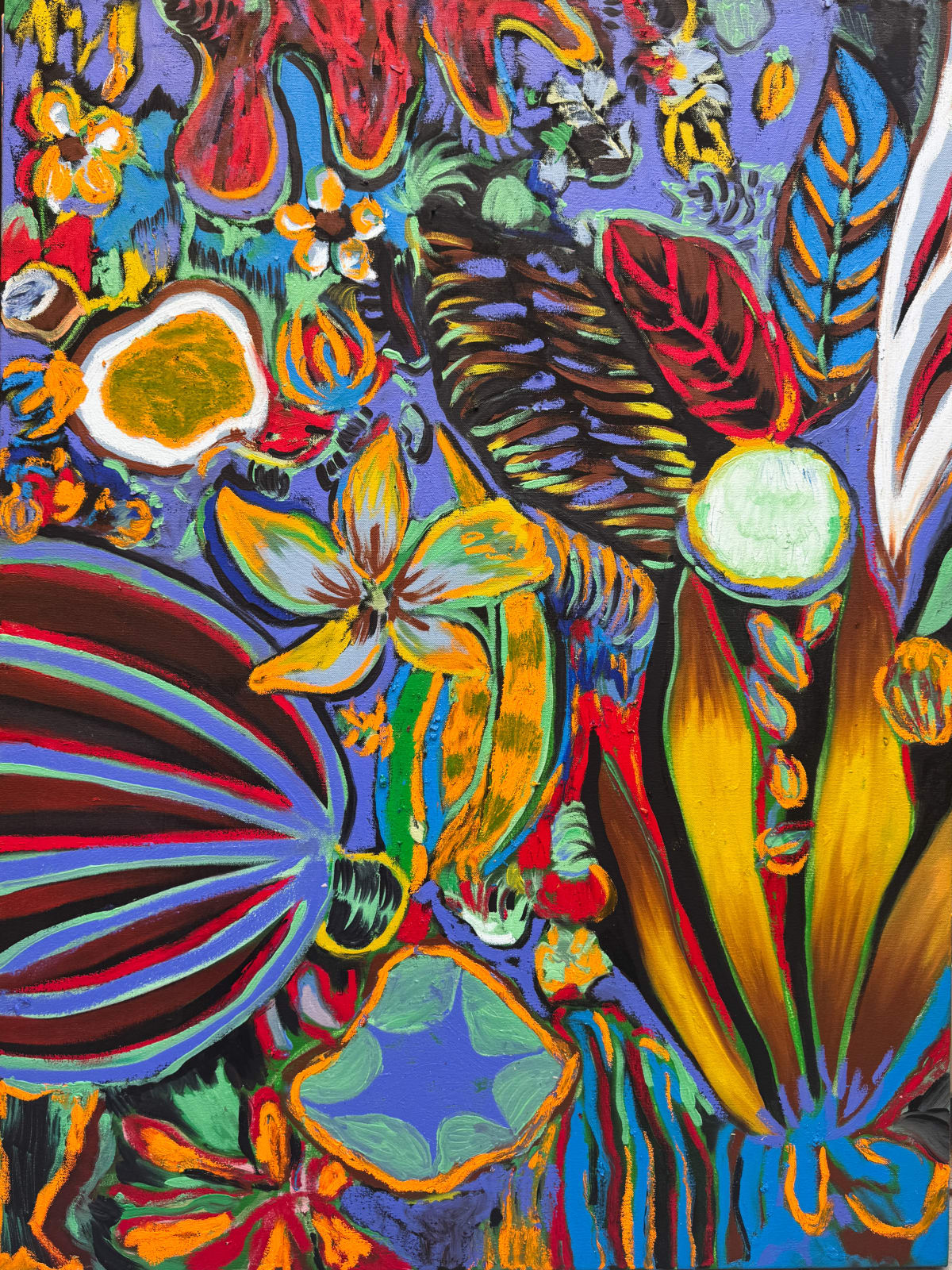 thai mainhard floral painting at gilman contemporary