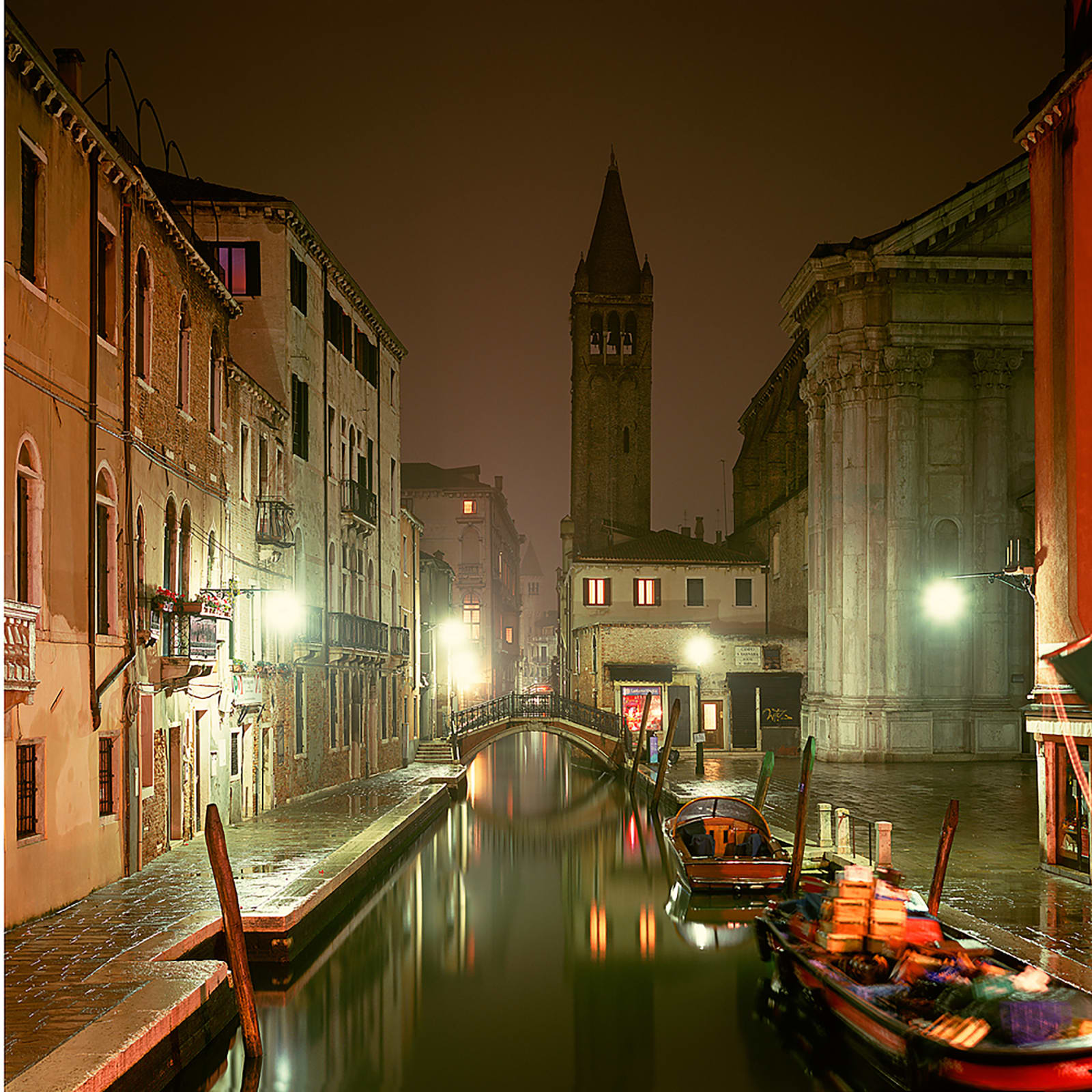 photography Venice canal night Burdeny