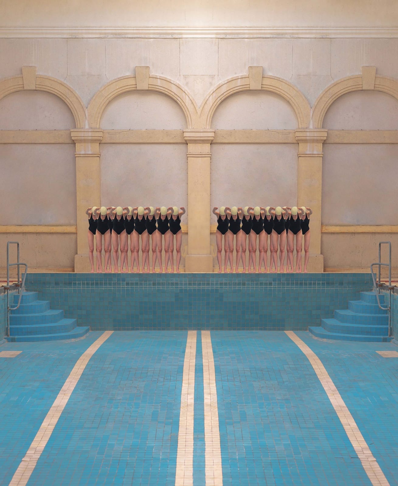 Swimming pool series Slovakian Photographer Maria Svarbova buy original prints here Gilman Contemporary Sun Valley art gallery Grössling City Bath series