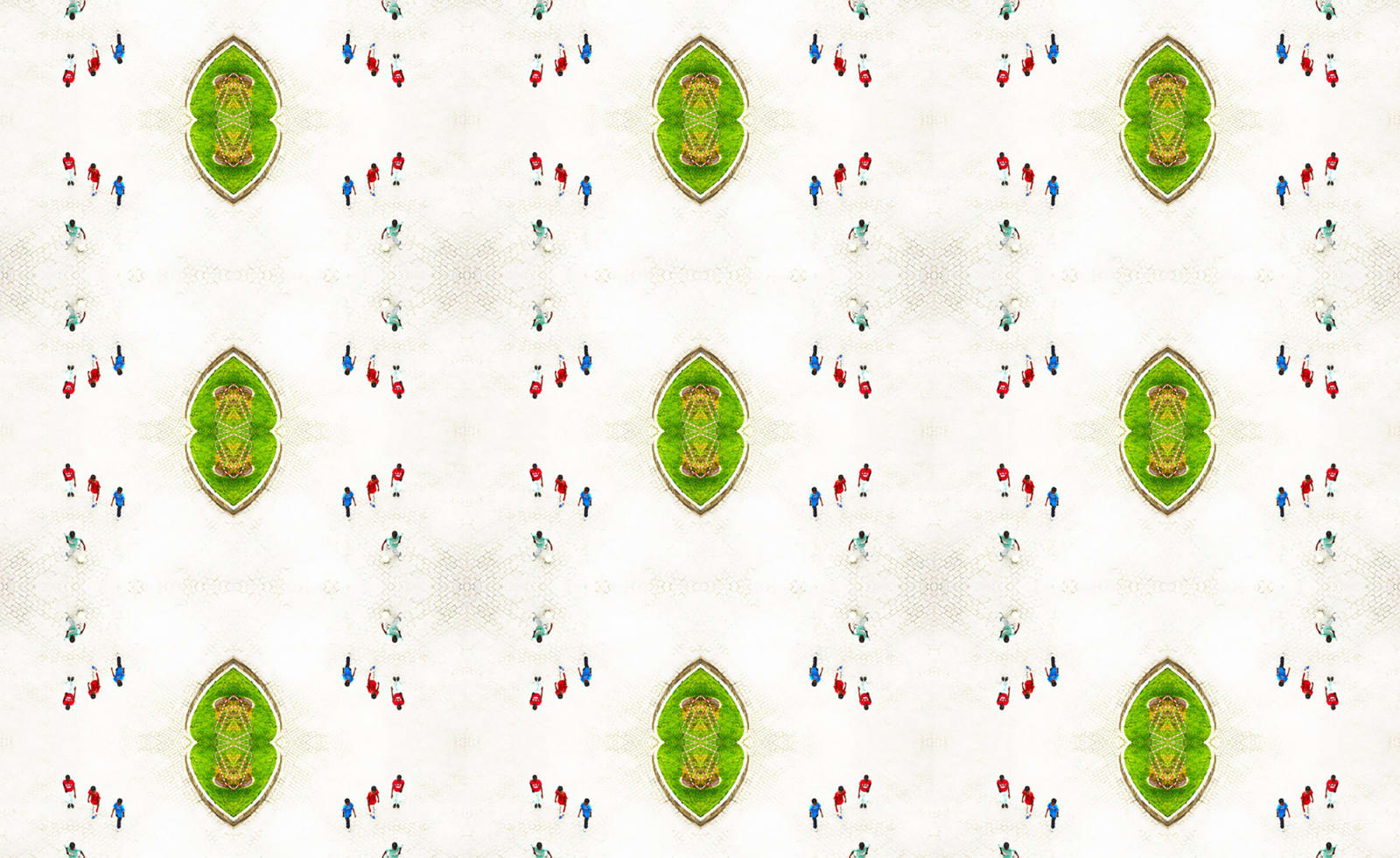 park photo made to look like kaleidoscope