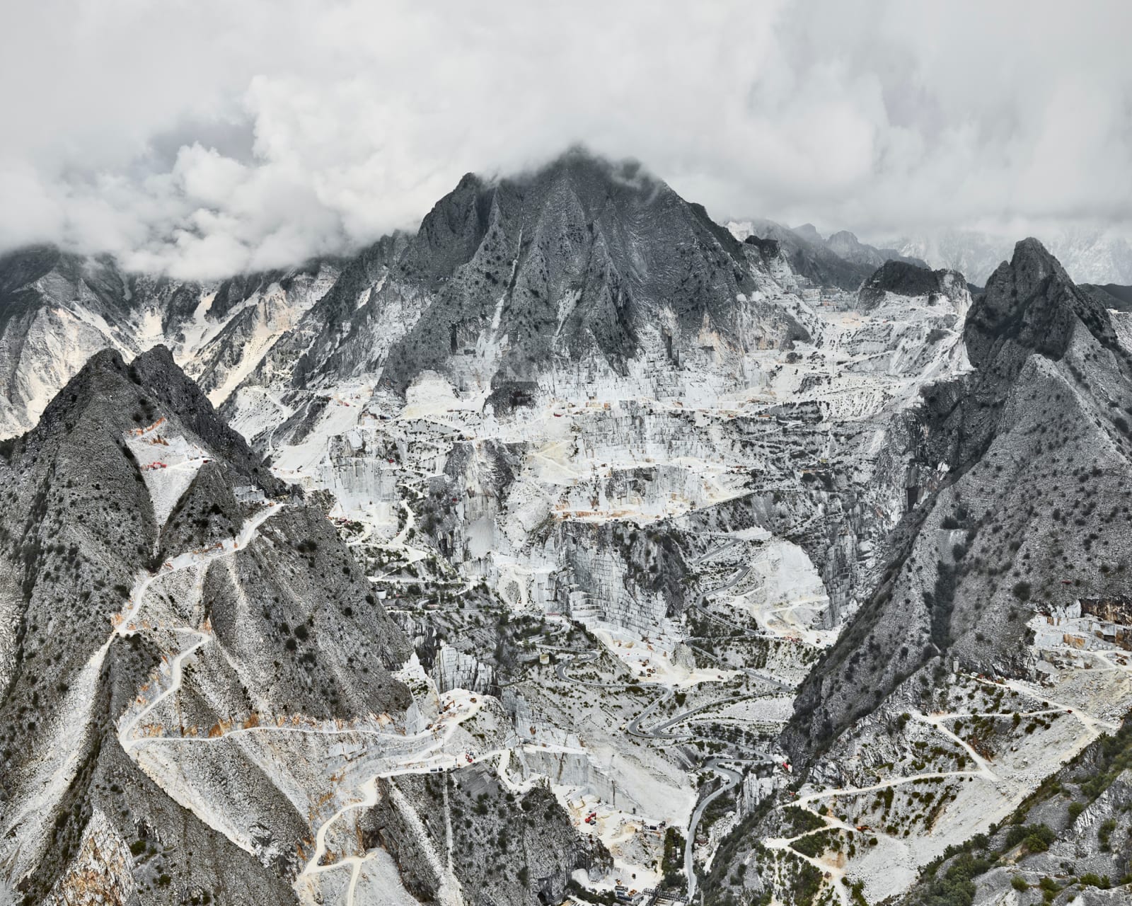 David Burdeny photograph Carrara marble quarry aerial