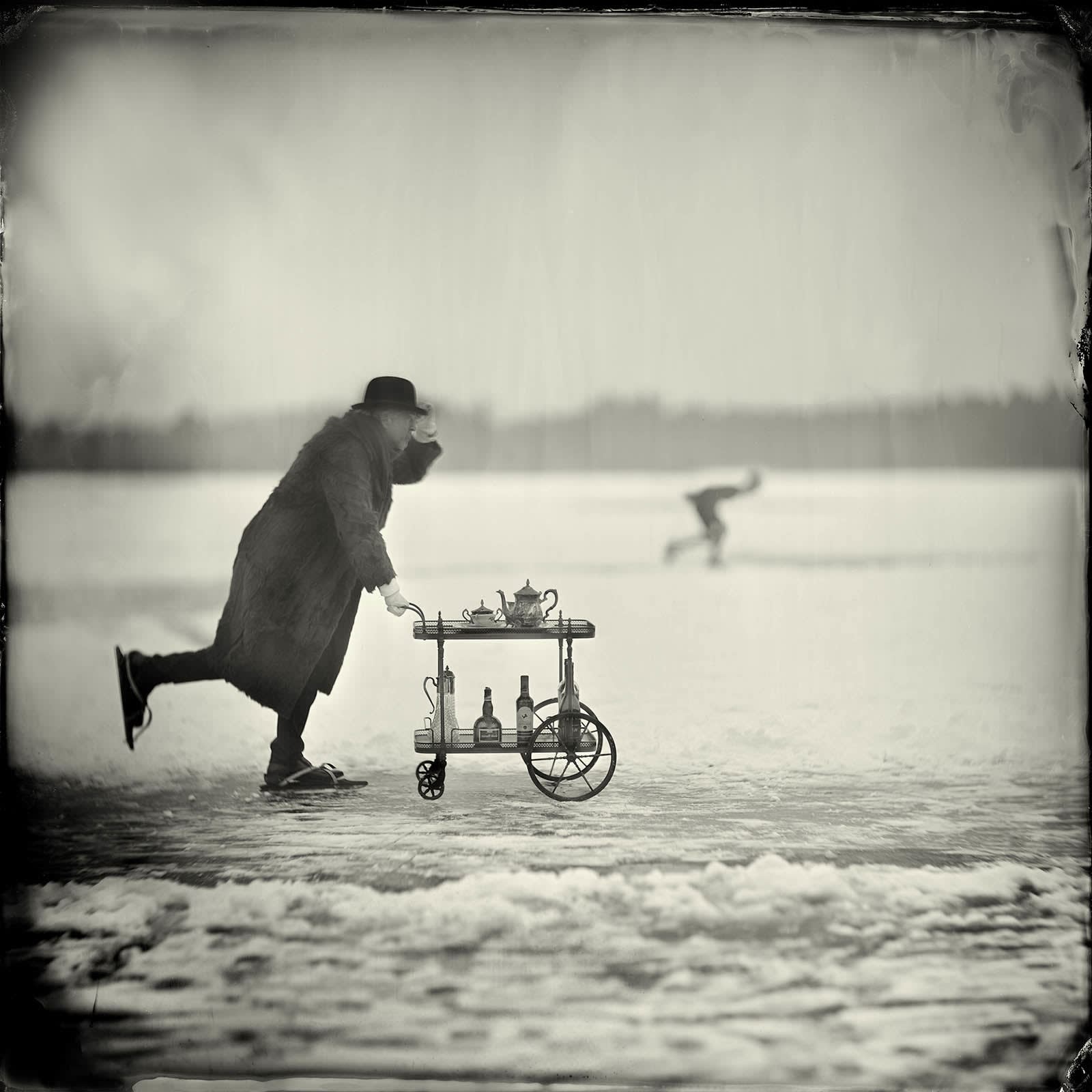 Ice tea photograph Alex Timmermans collodion wet plate print buy here Gilman Contemporary Sun Valley art gallery