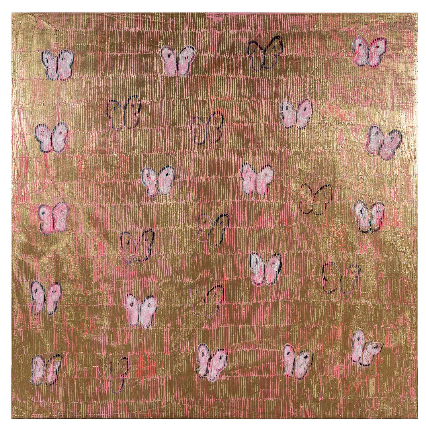 Hunt Slonem, Pink Ascension (The Visit)