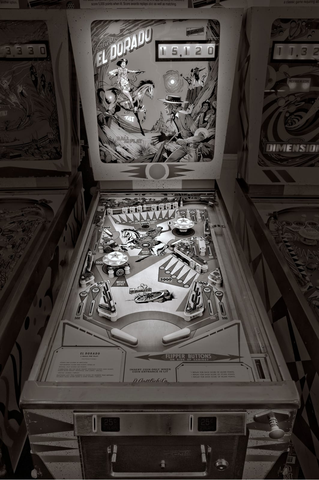 phoyto by michael massaia of el dorago vintage pinball machine