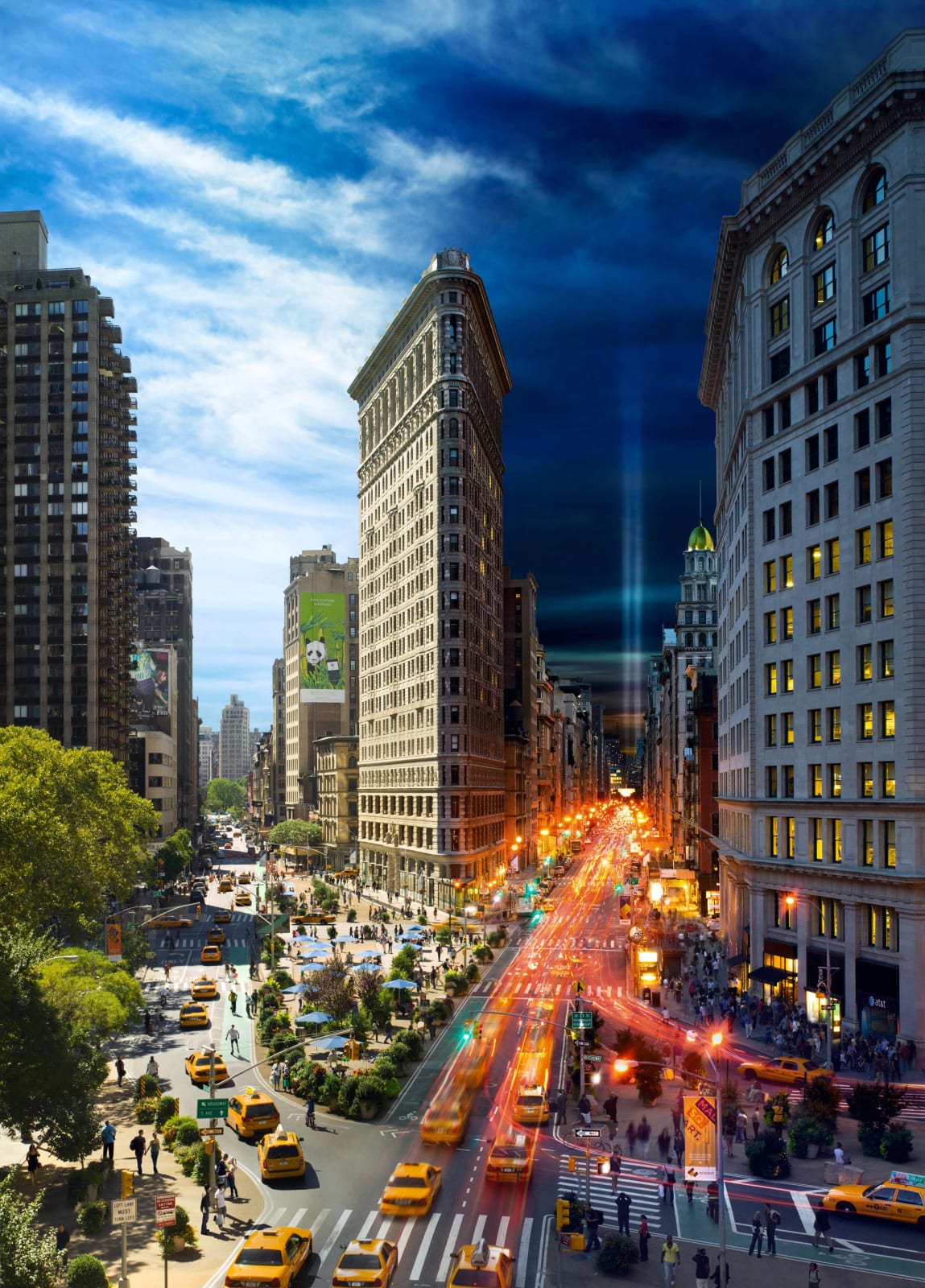 flat iron building stephen wilkes day to night
