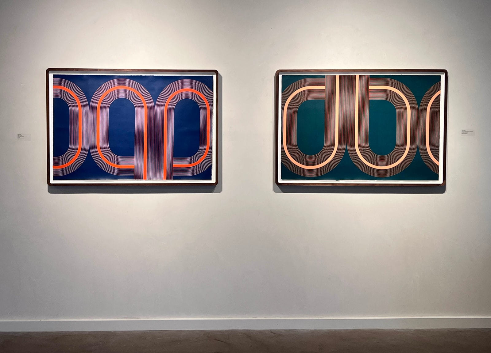 Kelly ording coffee stained paper with painted arches and clouds sun valley exhibit